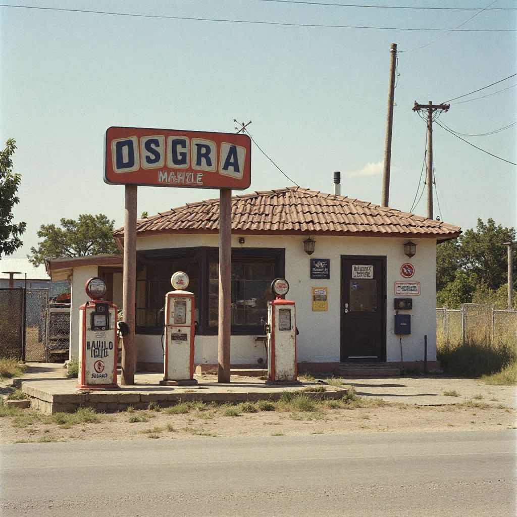 Primera estación de servicio GasArg en 1987