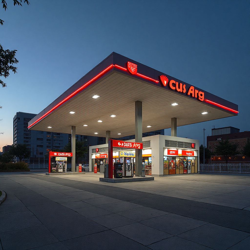 Estación GasArg de última generación en Buenos Aires