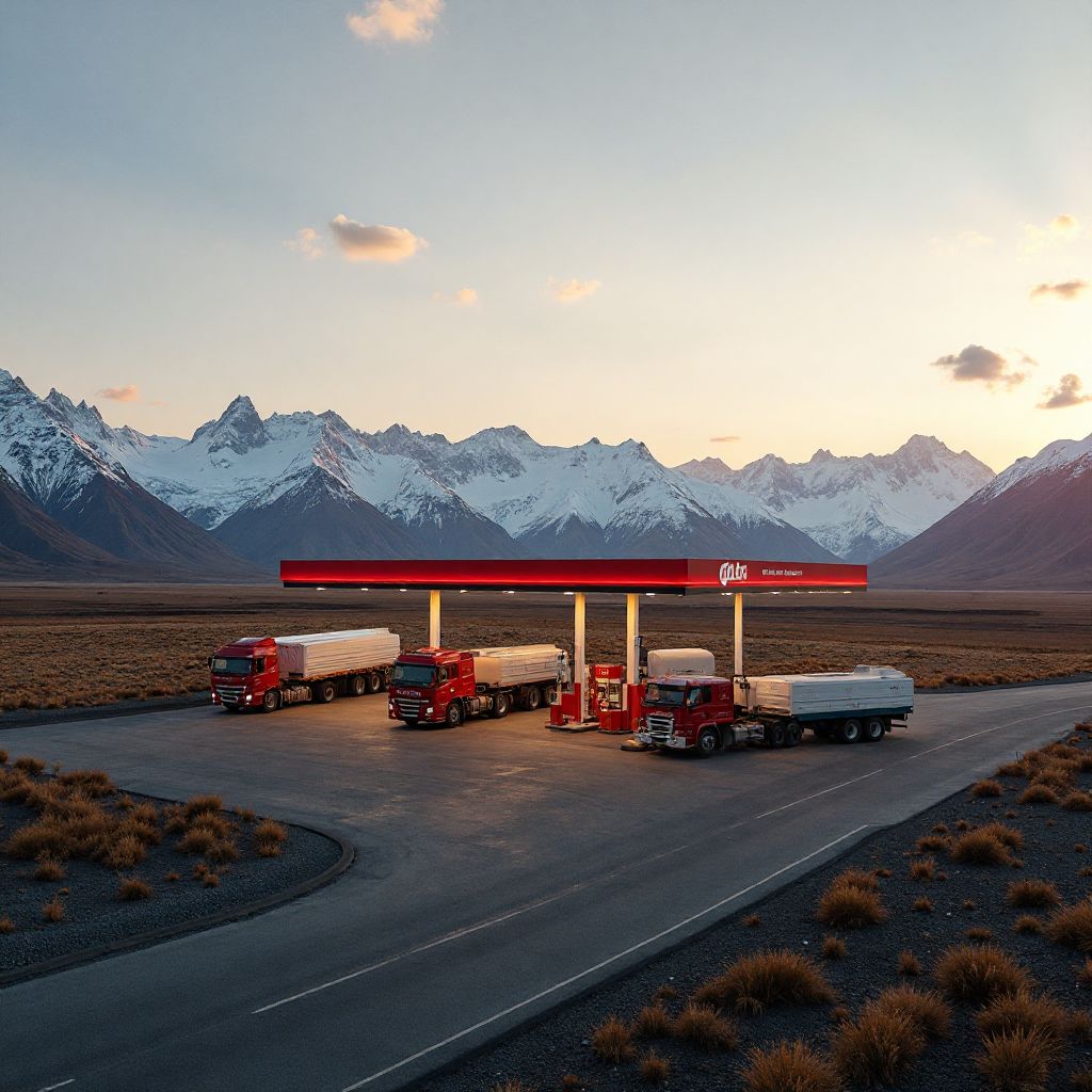 Área de servicio completa en Ruta 40