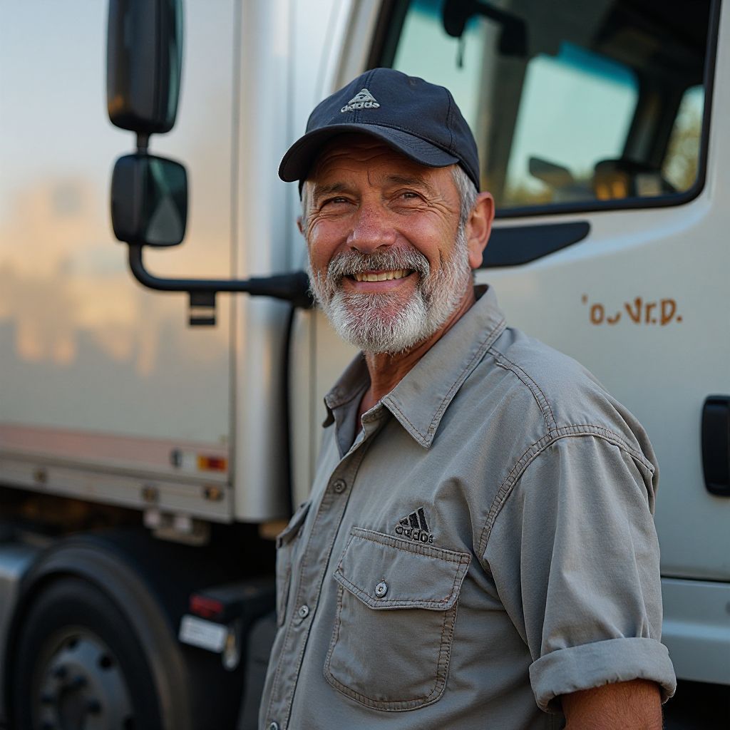 Foto de Fernando Suárez, transportista