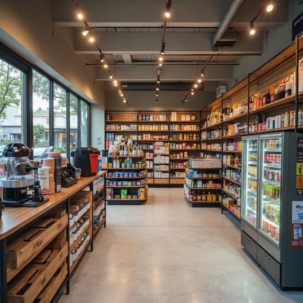 Tienda de conveniencia en una estación de servicio