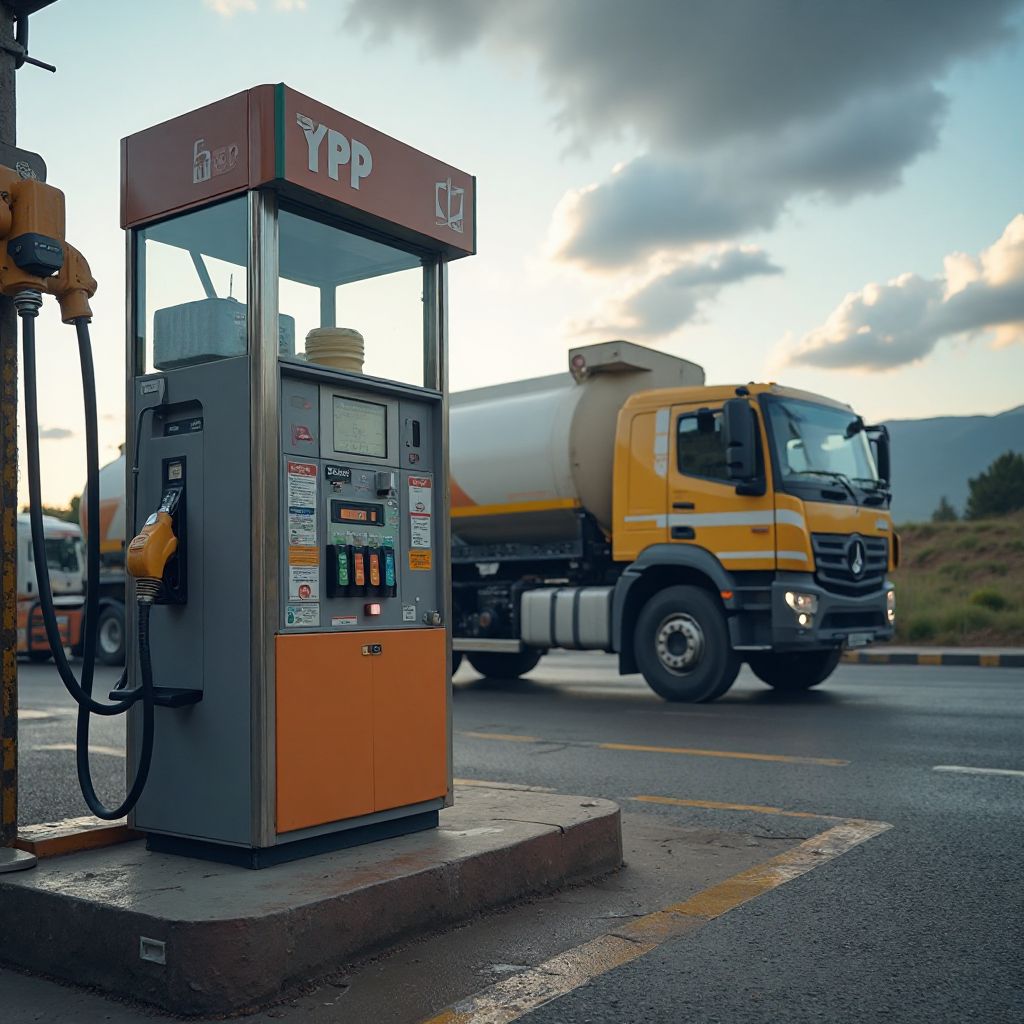 Surtidor de YPF con Diesel 500