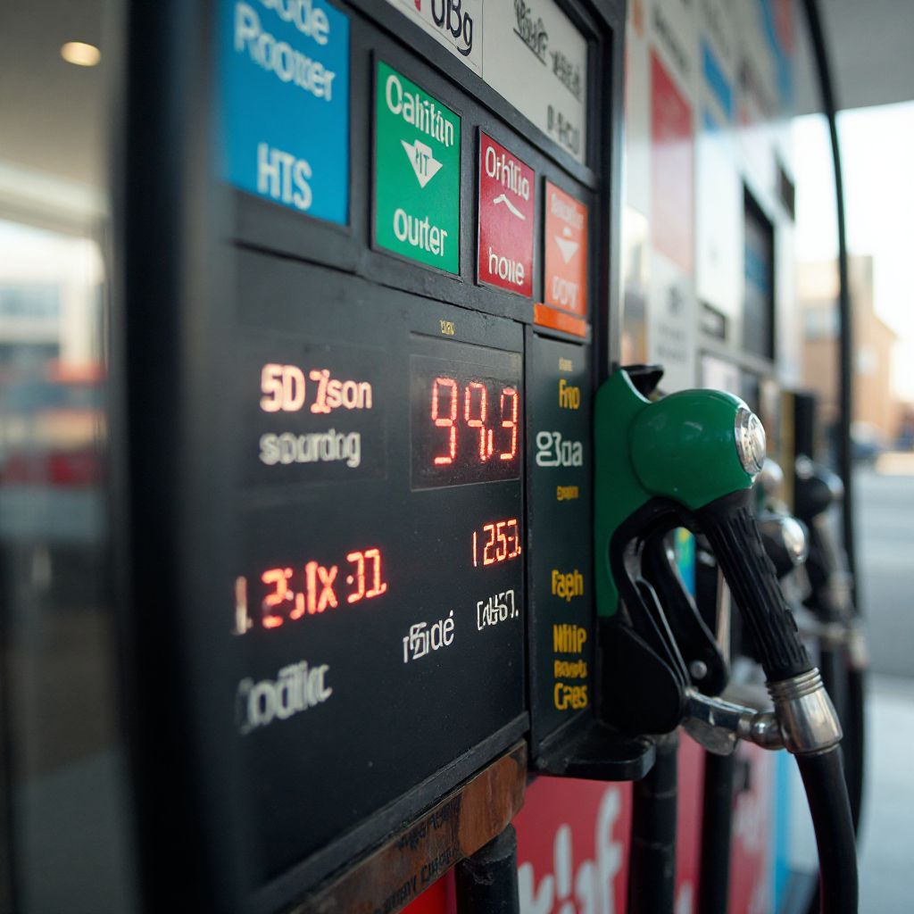 Surtidor de YPF con nafta Súper